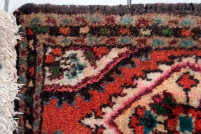 vintage middle eastern hamadan mat 1970s 2 1