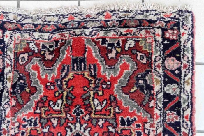 vintage middle eastern hamadan mat 1970s 2