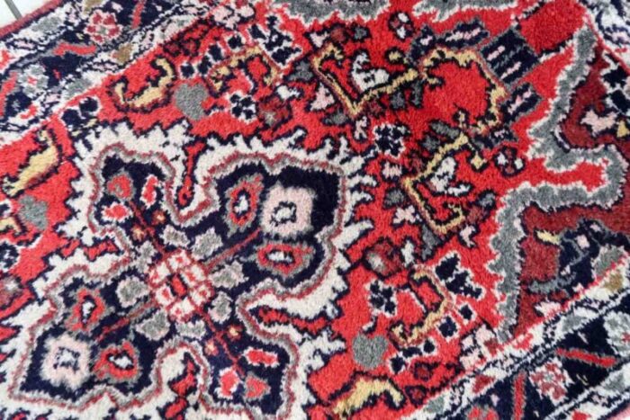 vintage middle eastern hamadan mat 1970s 4