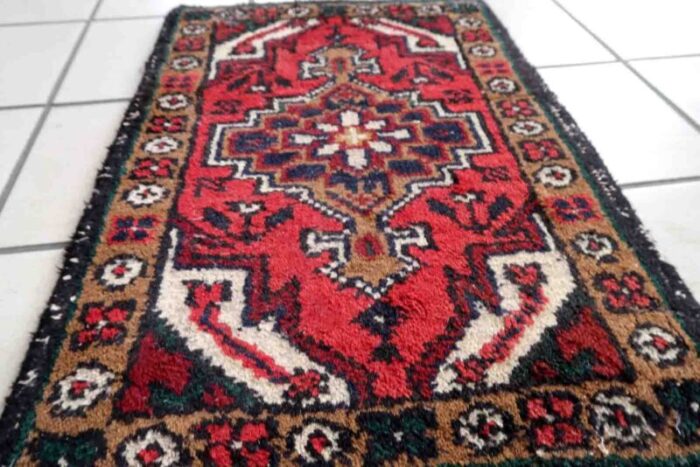 vintage middle eastern hamadan rug 1970s 9