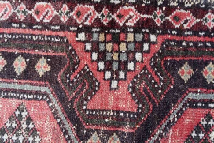 vintage middle eastern handmade hamadan rug 1950s 5