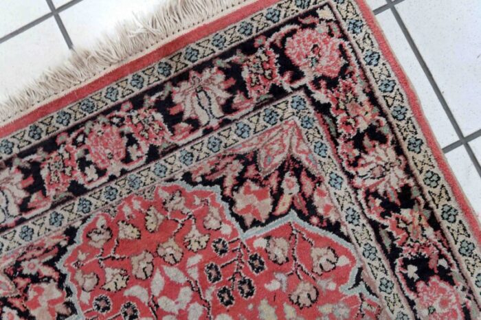 vintage middle eastern tabriz kashmir rug 1960s 2