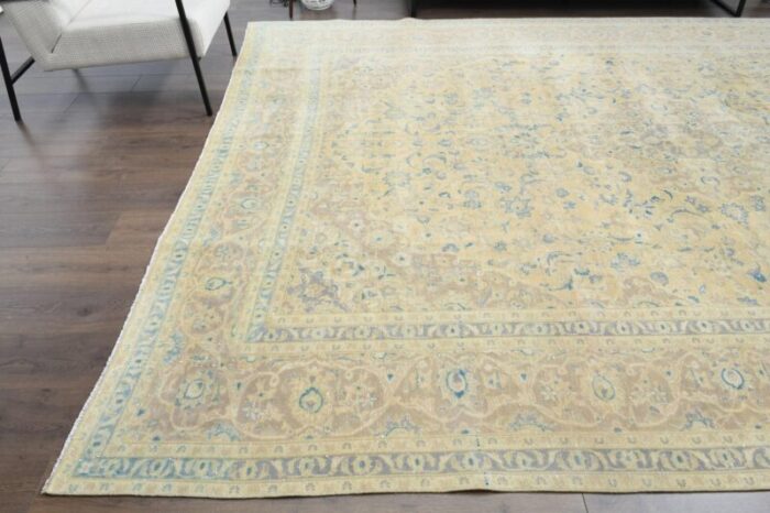 vintage middle eastern tabriz medallion rug 5