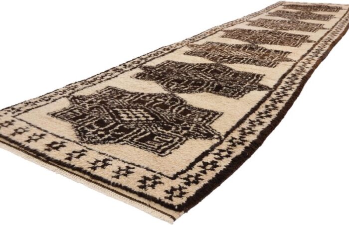 vintage neutral kurdish rug runner 0300 x 1306 0537