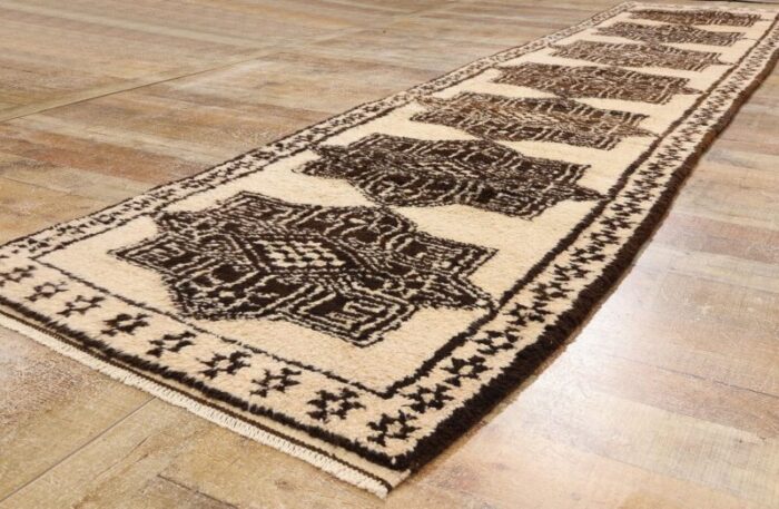 vintage neutral kurdish rug runner 0300 x 1306 4476