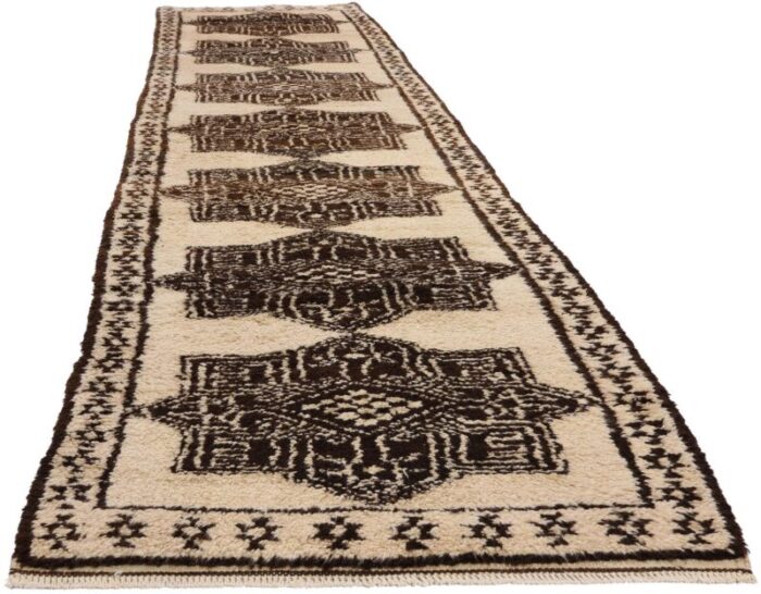 vintage neutral kurdish rug runner 0300 x 1306 6318