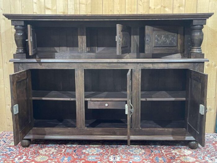 vintage oak sideboard by joseph savina 1950s 0073