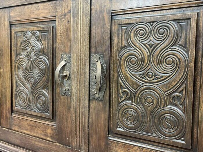 vintage oak sideboard by joseph savina 1950s 6195