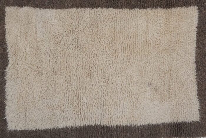 vintage organic wool turkish shaggy rug 6