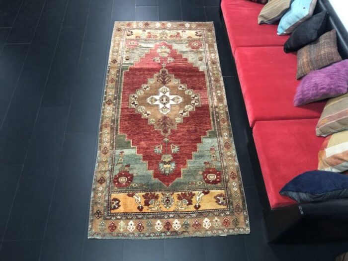 vintage oushak area rug 1