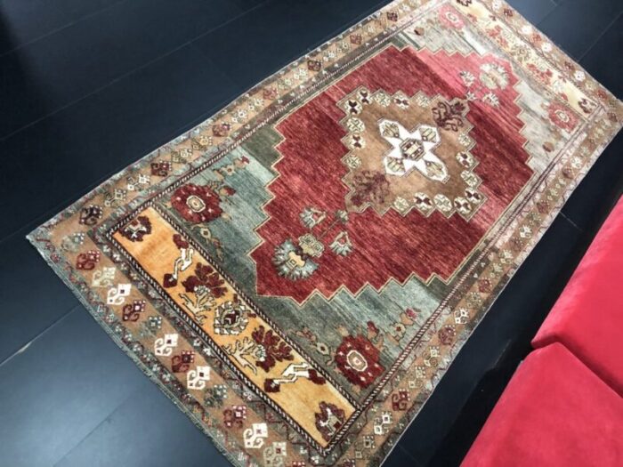 vintage oushak area rug 4