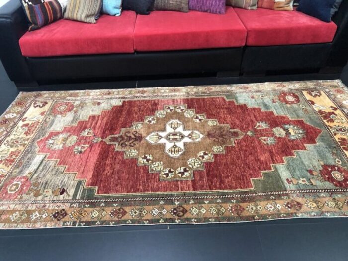 vintage oushak area rug 5