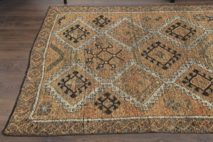 vintage oushak wool runner rug 1960s 9