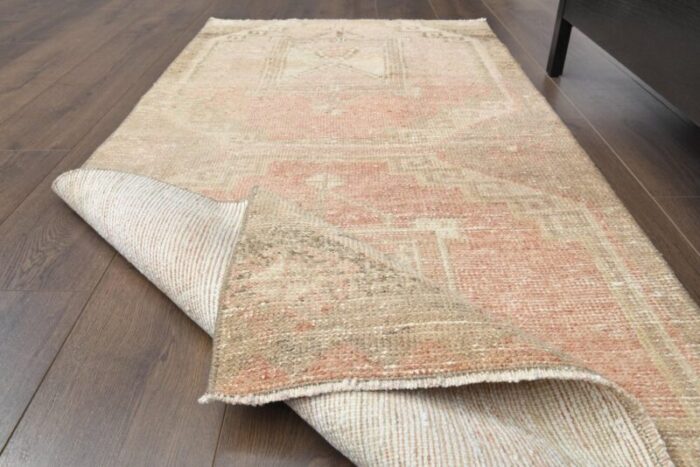 vintage oushak wool runner rug anatolia 1960s 2