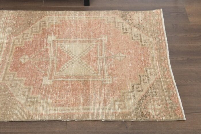 vintage oushak wool runner rug anatolia 1960s 4