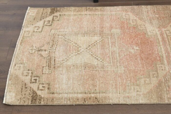 vintage oushak wool runner rug anatolia 1960s 6