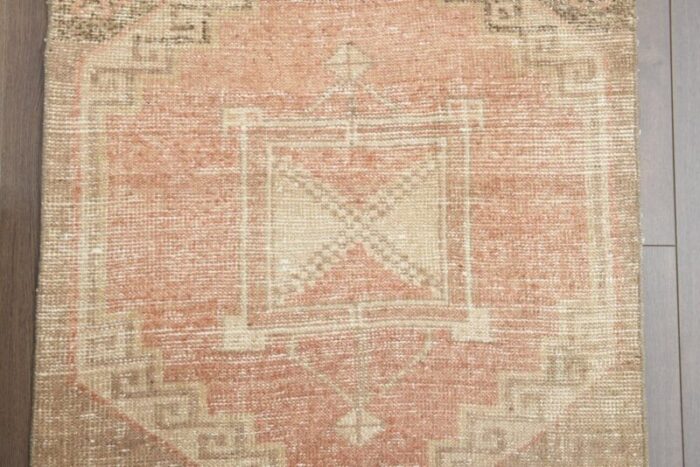 vintage oushak wool runner rug anatolia 1960s 7