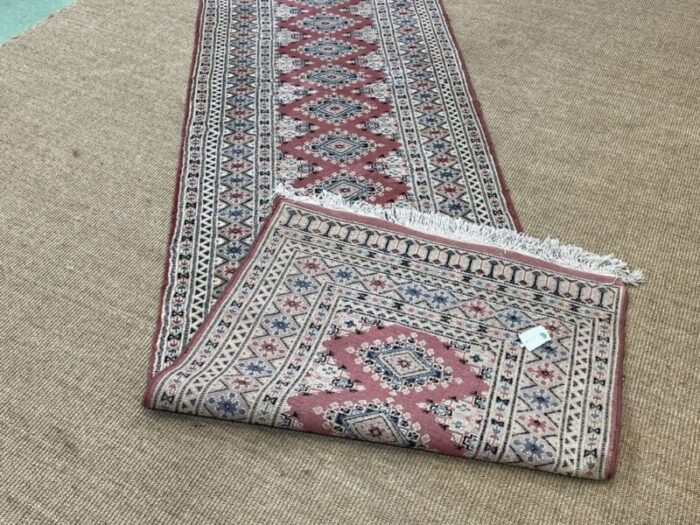 vintage pakistani wool and silk rug 3