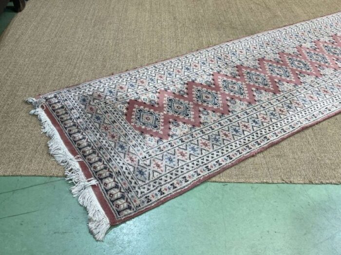 vintage pakistani wool and silk rug 9