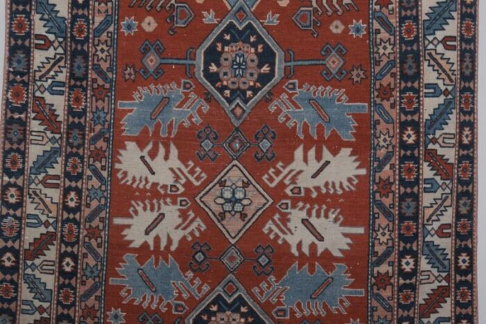 vintage pale caucasian rug 7