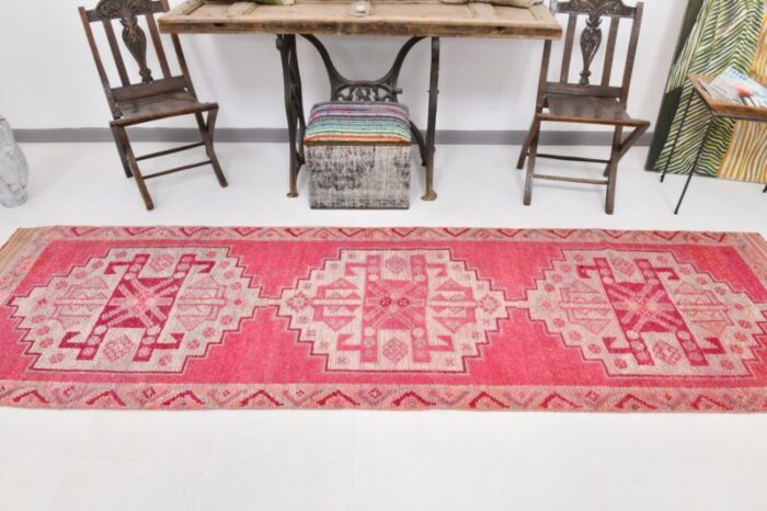 vintage pink runner rug 5