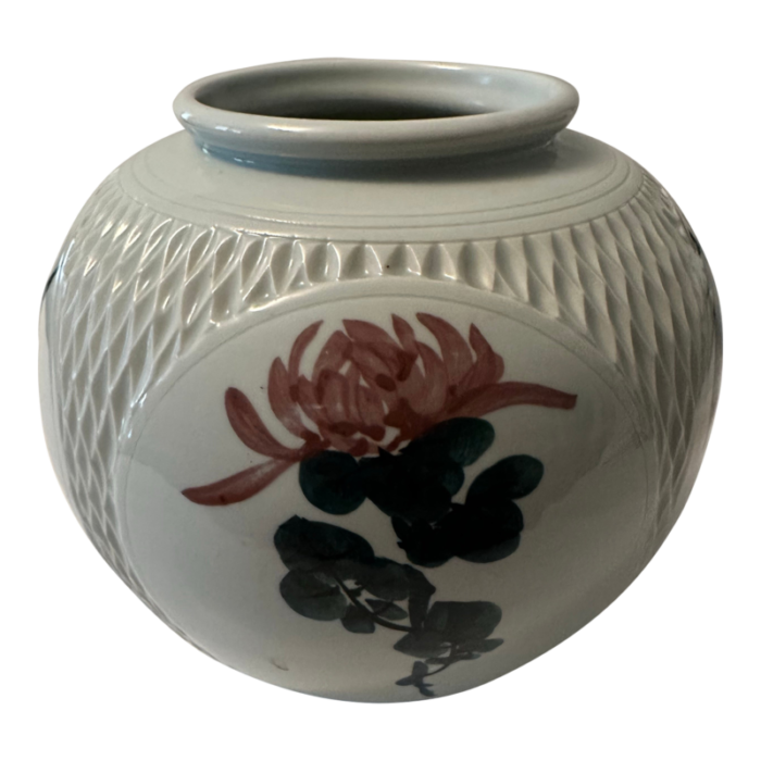 vintage porcelain chinese pottery vase hand painted 0192