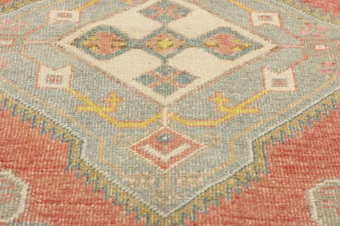 vintage red turkish oushak rug runner 0305 x 0907 4107