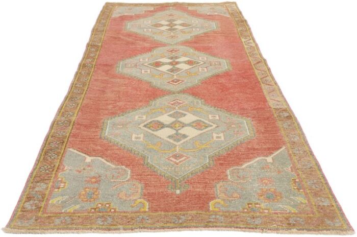 vintage red turkish oushak rug runner 0305 x 0907 4696