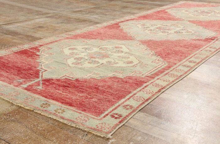 vintage red turkish oushak rug runner 0308 x 1002 1795