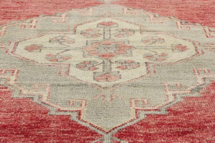 vintage red turkish oushak rug runner 0308 x 1002 4998