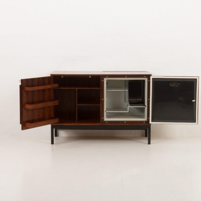 vintage rosewood bar cabinet by sigvard bernadotte and acton bjorn for atlas and silkeborg mobelfabrik 1960s 4496