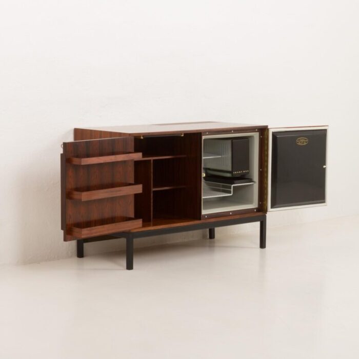 vintage rosewood bar cabinet by sigvard bernadotte and acton bjorn for atlas and silkeborg mobelfabrik 1960s 6287