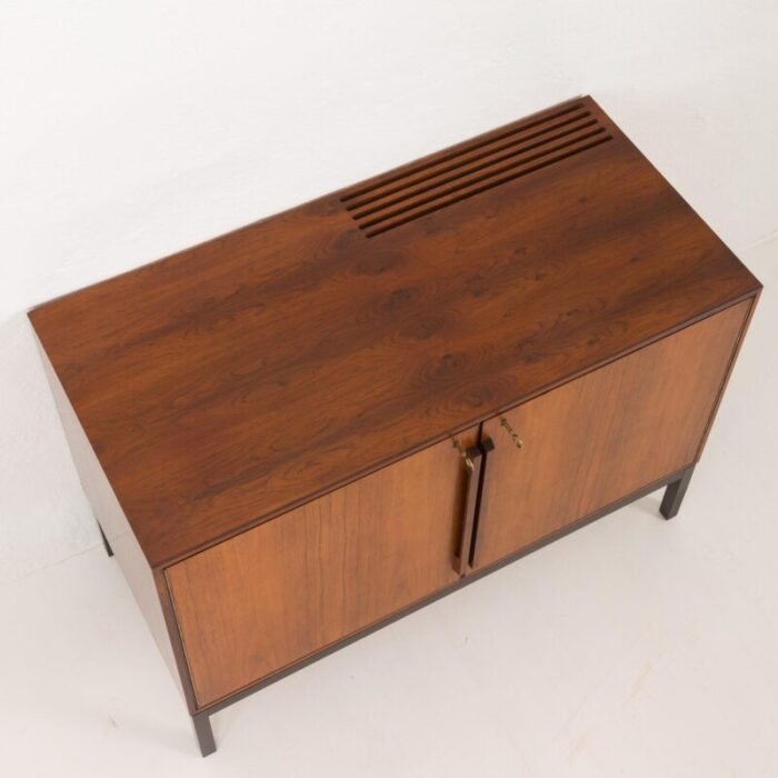 vintage rosewood bar cabinet by sigvard bernadotte and acton bjorn for atlas and silkeborg mobelfabrik 1960s 7223