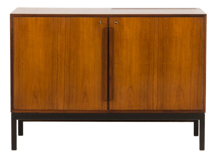 vintage rosewood bar cabinet by sigvard bernadotte and acton bjorn for atlas and silkeborg mobelfabrik 1960s 7805