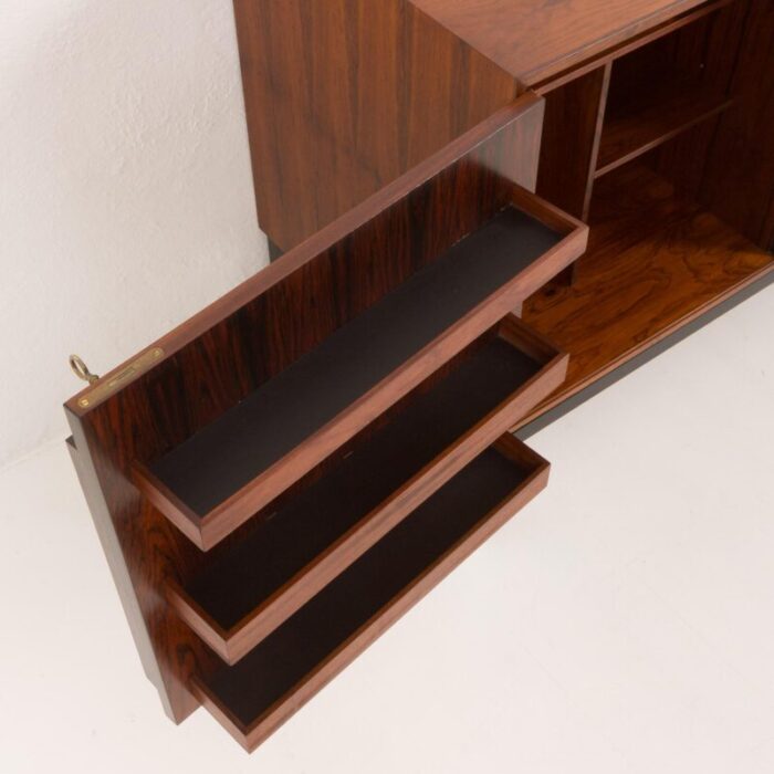 vintage rosewood bar cabinet by sigvard bernadotte and acton bjorn for atlas and silkeborg mobelfabrik 1960s 8188