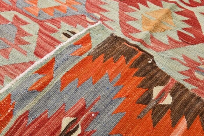 vintage rustic geometric kilim rug 1966 19