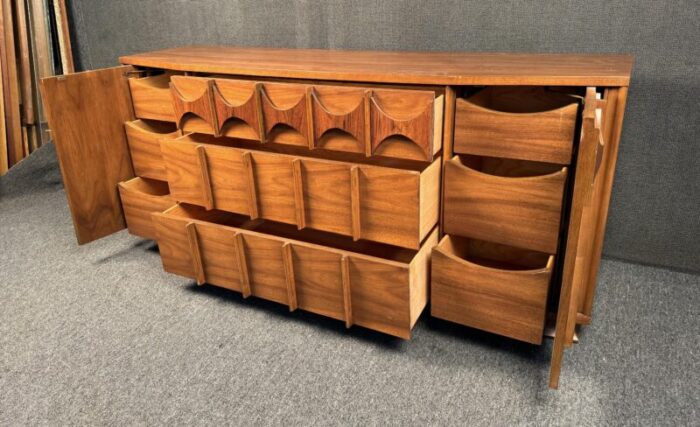 vintage sculpted dresser by kent coffey 4760