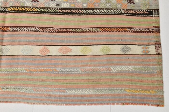 vintage striped kilim rug 11