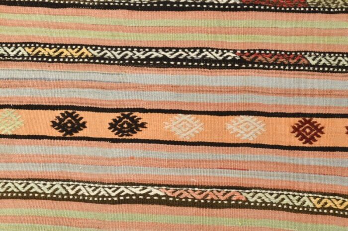 vintage striped kilim rug 8