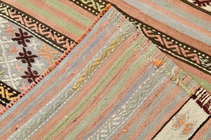 vintage striped kilim rug 9