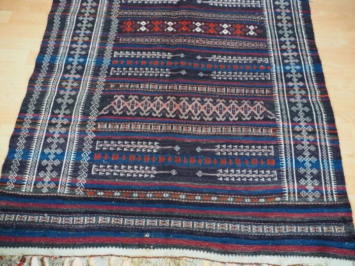 vintage tribal nomadic beluch kilim rug afghanistan 1930s 8 3