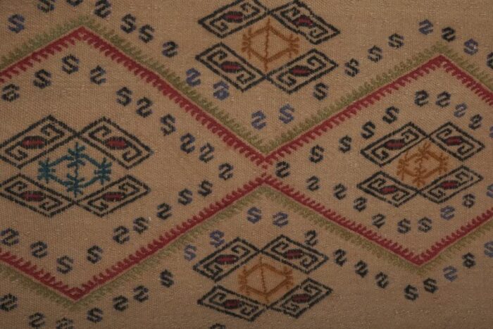 vintage turkish aubussun kilim runner rug 7