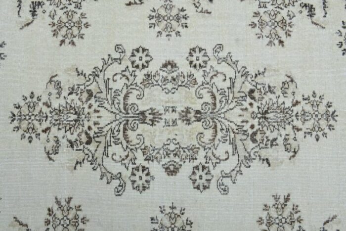 vintage turkish beige floral area rug 8