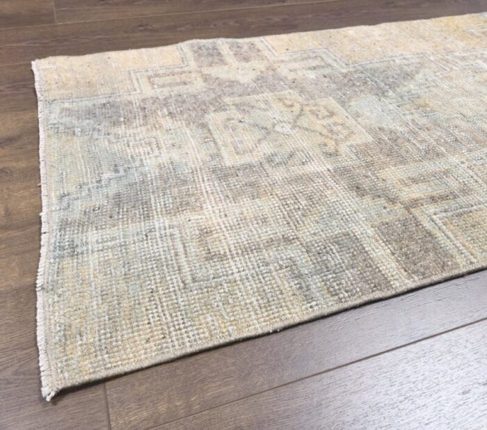 vintage turkish beige runner rug 11