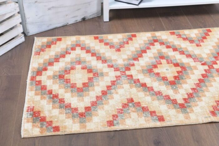 vintage turkish beige runner rug 6 1