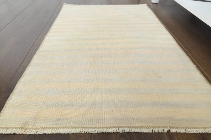 vintage turkish beige wool kilim rug anatolia 10