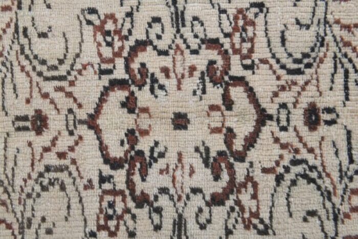 vintage turkish beige wool oushak rug 7