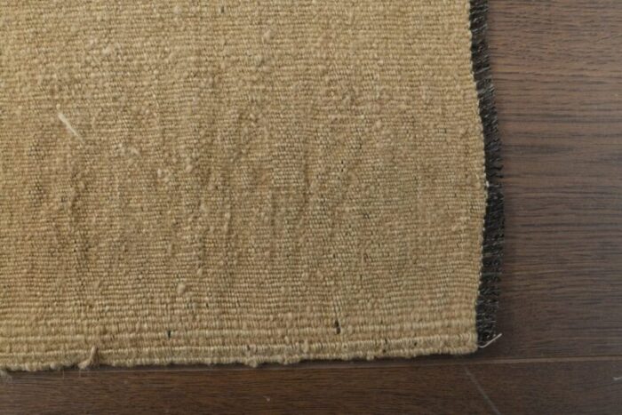 vintage turkish brown wool oushak rug 9