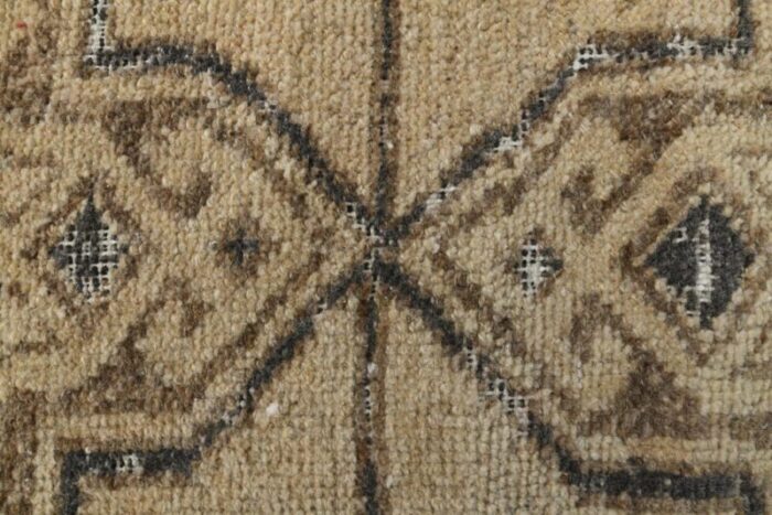 vintage turkish brown wool oushak rug anatolia 7 1