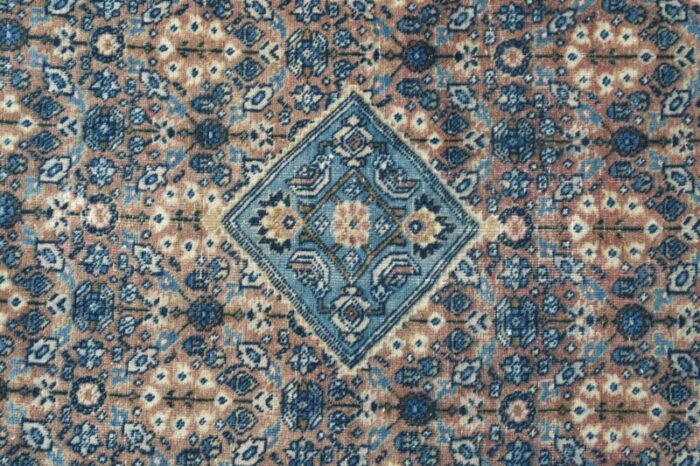 vintage turkish floral wool area rug anatolian 1960s 8